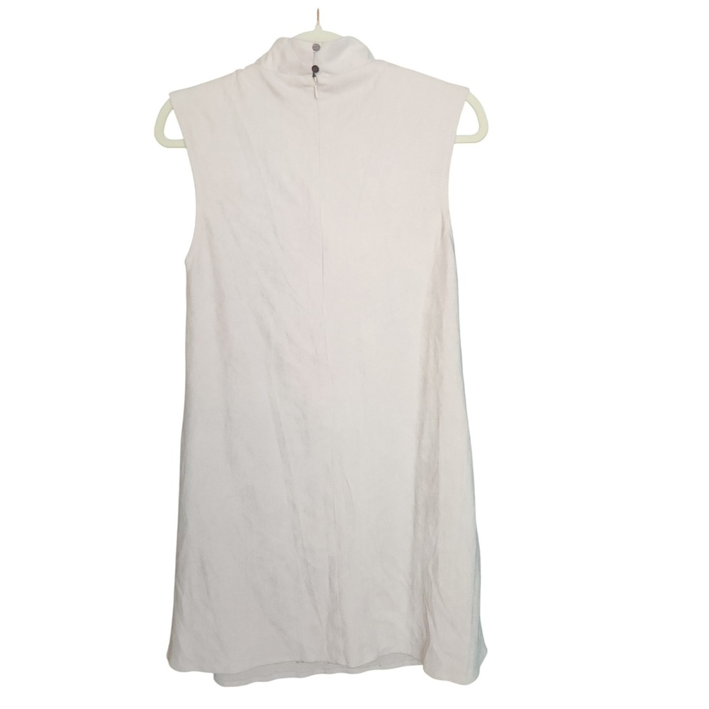 Free People x LENNI Cream Faux Suede Mock Neck Sleeveless Mini Shift Dress $148 - Picture 4 of 8